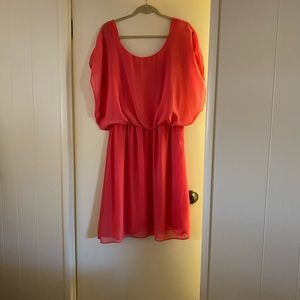 Cute chiffon mini dress, plus size